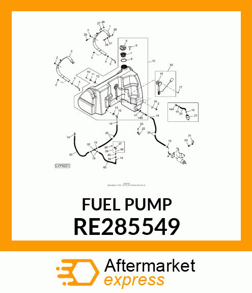 FUEL SENDER, FUEL SENDER RE285549