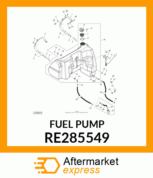 FUEL SENDER, FUEL SENDER RE285549