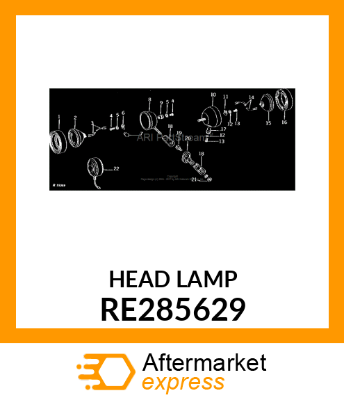 FLOODLAMP, LED ROUND TRAPEZOID LAMP RE285629