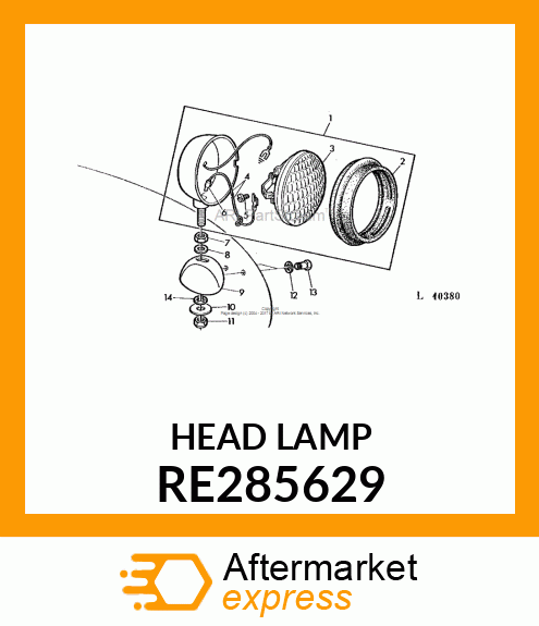 FLOODLAMP, LED ROUND TRAPEZOID LAMP RE285629