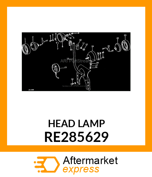 FLOODLAMP, LED ROUND TRAPEZOID LAMP RE285629