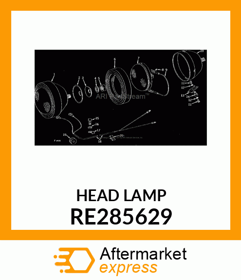 FLOODLAMP, LED ROUND TRAPEZOID LAMP RE285629