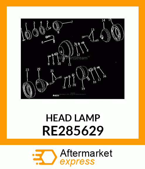 FLOODLAMP, LED ROUND TRAPEZOID LAMP RE285629