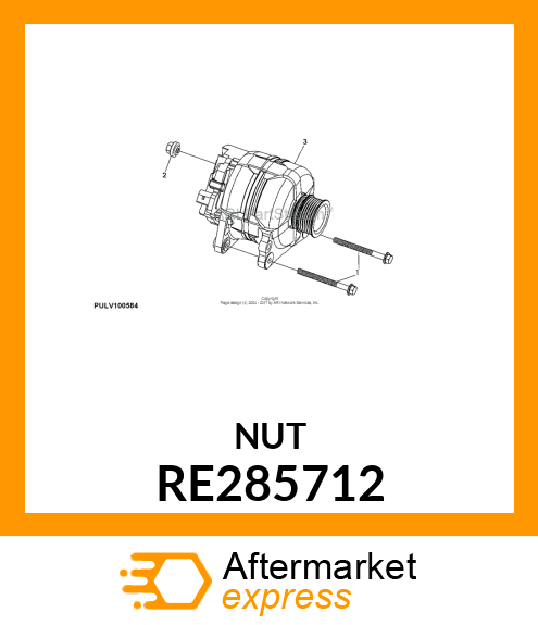 NUT, PLASTIC COVERED RE285712