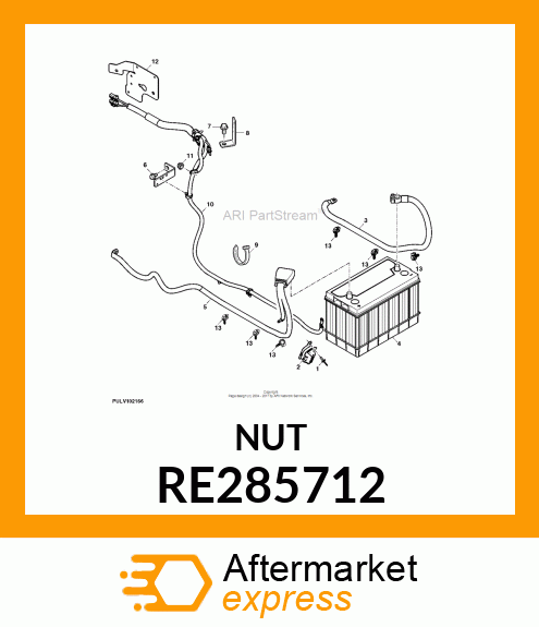 NUT, PLASTIC COVERED RE285712