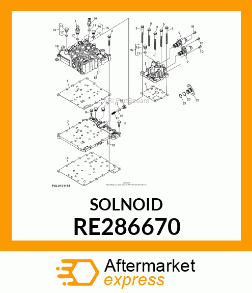 SOLENOID VALVE, 3 WAY CARTRIDGE, WI RE286670