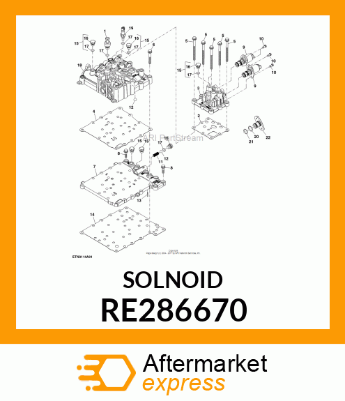 SOLENOID VALVE, 3 WAY CARTRIDGE, WI RE286670