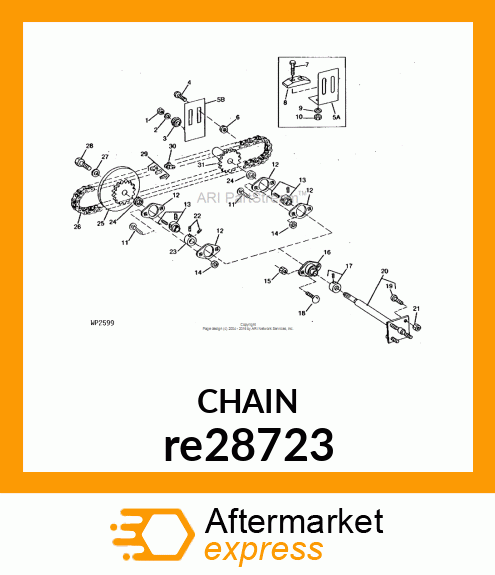 CHAIN, ROLLER re28723