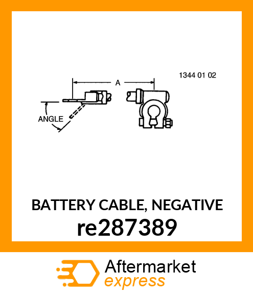 BATTERY CABLE, NEGATIVE re287389