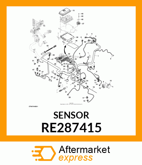 SENSOR, SPEED RE287415