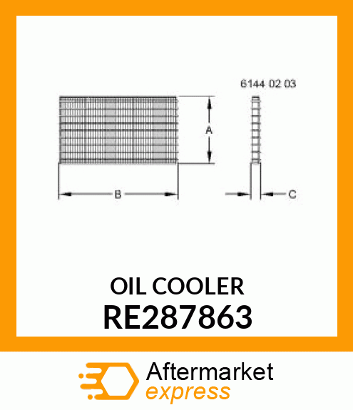 OIL COOLER RE287863