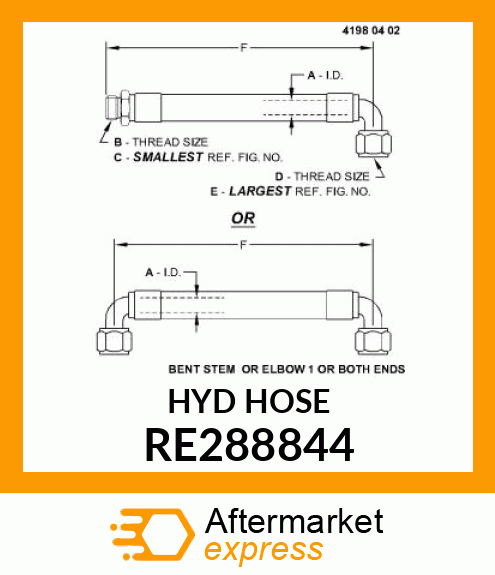 HYDRAULIC HOSE RE288844