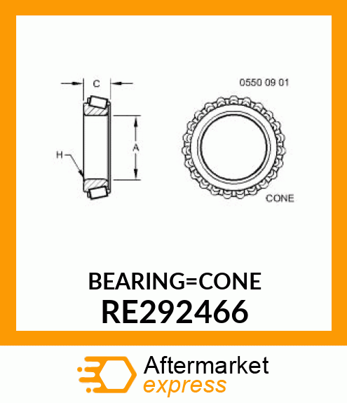 BEARING CONE RE292466