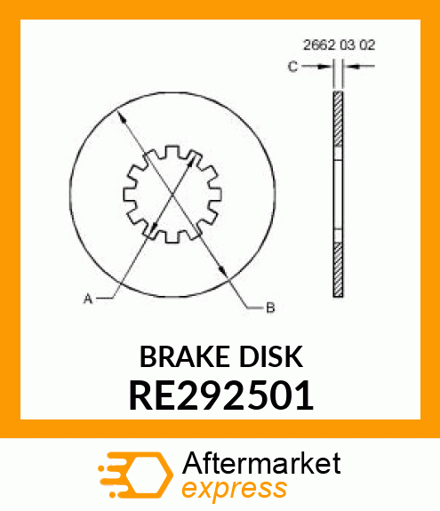 BRAKE DISK RE292501