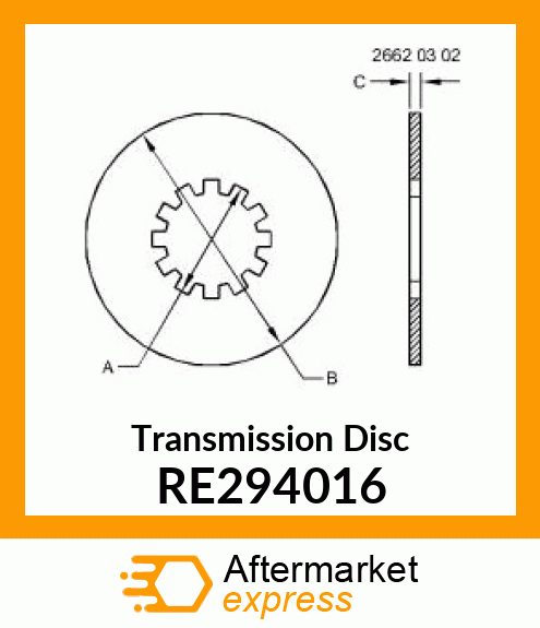 CLUTCH DISK RE294016