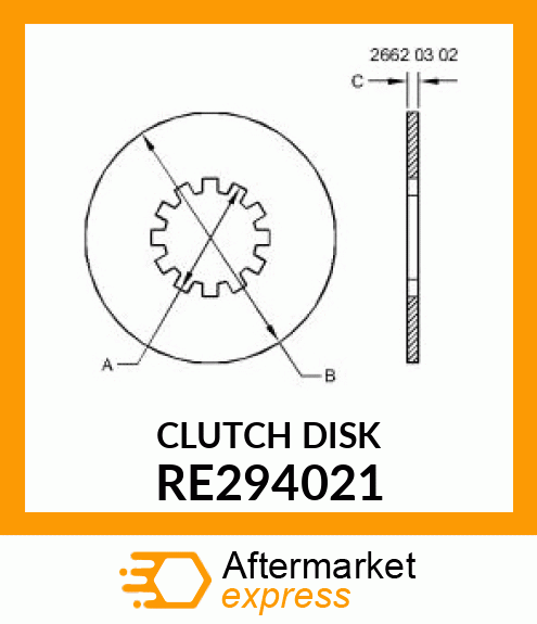 CLUTCH DISK RE294021