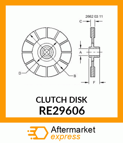 CLUTCH DISK RE29606