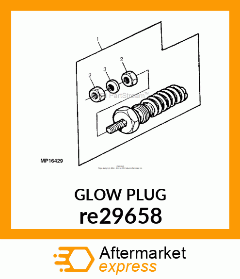 GLOW PLUG re29658