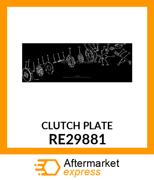 Clutch Disk - DISK,CLUTCH RE29881