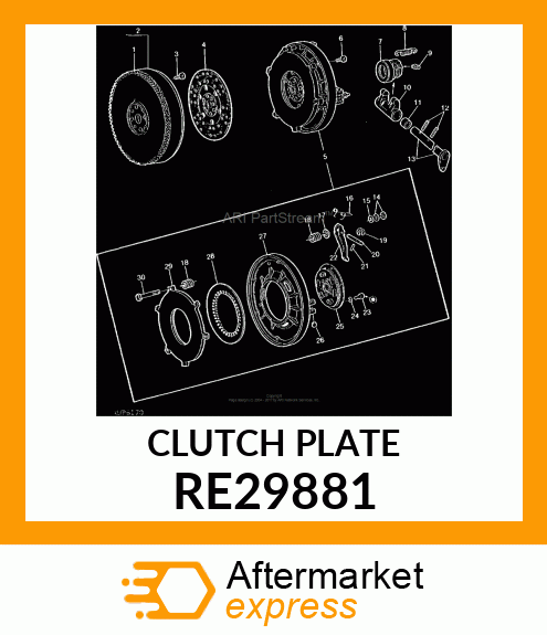 Clutch Disk - DISK,CLUTCH RE29881