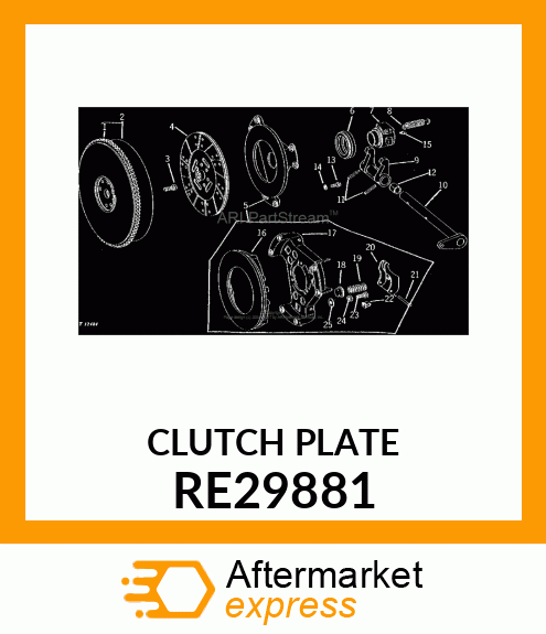 Clutch Disk - DISK,CLUTCH RE29881