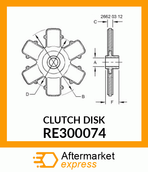CLUTCH DISK RE300074
