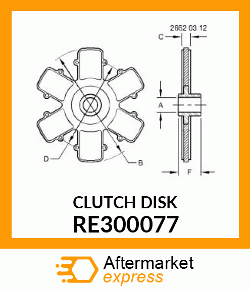 CLUTCH DISK RE300077