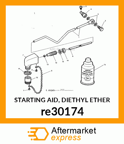 STARTING AID, DIETHYL ETHER re30174