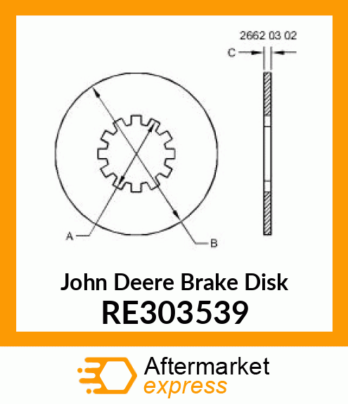 BRAKE DISK RE303539