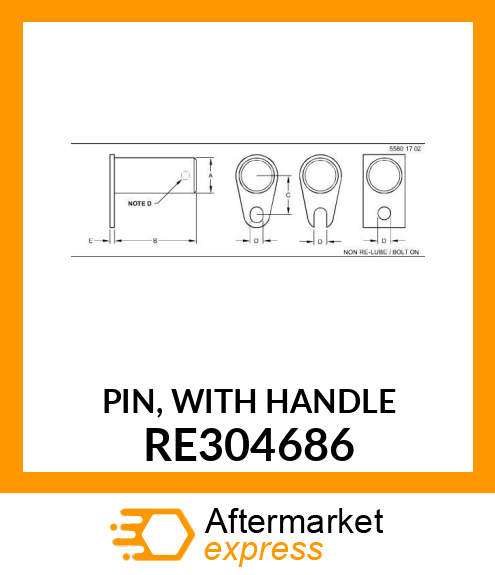 PIN, WITH HANDLE RE304686