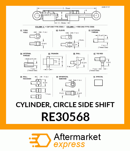 CYLINDER, CIRCLE SIDE SHIFT RE30568