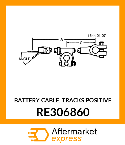 BATTERY CABLE, TRACKS POSITIVE RE306860