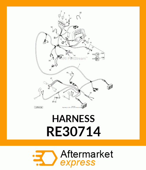 HARNESS, WIRING RE30714