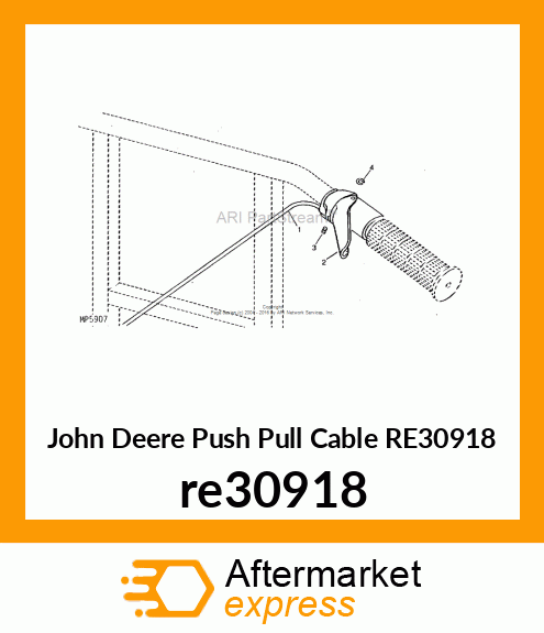 CABLE, THROTTLE re30918