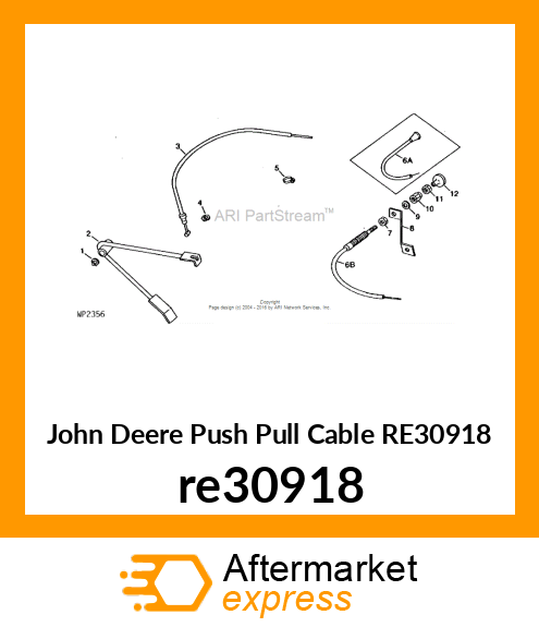 CABLE, THROTTLE re30918