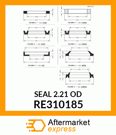 SEAL, 45 MM U RE310185