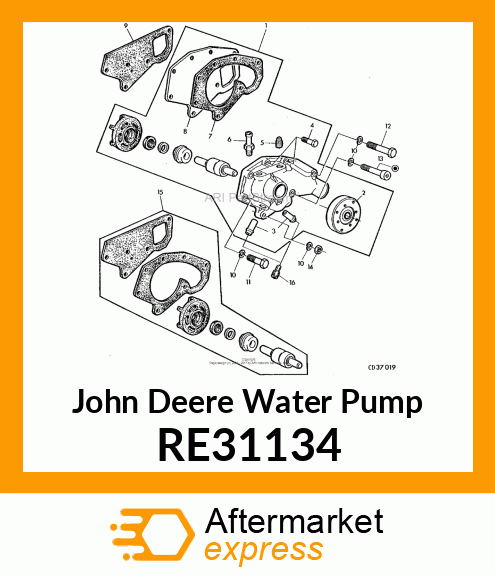 WATER PUMP RE31134