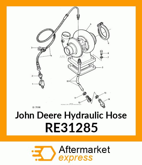 HYDRAULIC HOSE RE31285