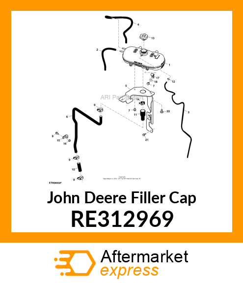 FILLER CAP, COOLANT PRESSURE RE312969