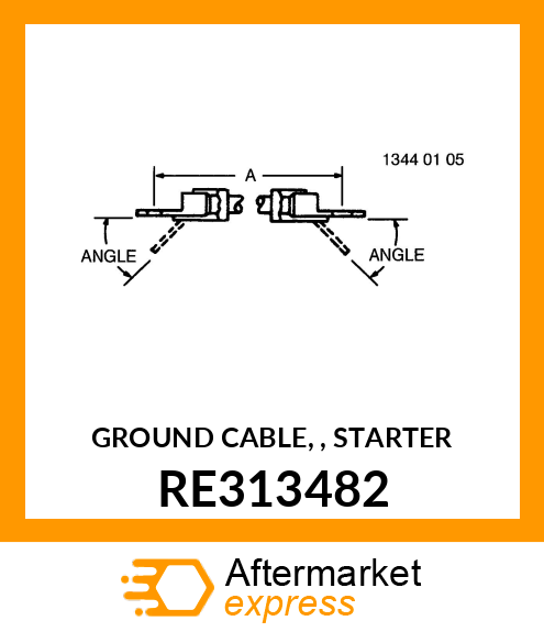 GROUND CABLE, , STARTER RE313482