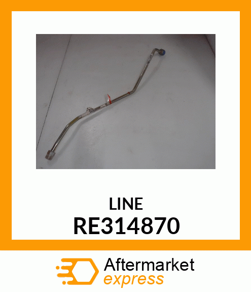 OIL LINE, RH STEERING, MFWD RE314870