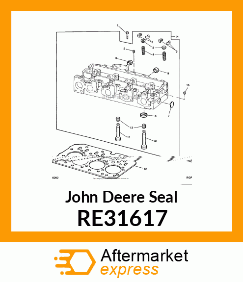 SEAL, VALVE STEM RE31617