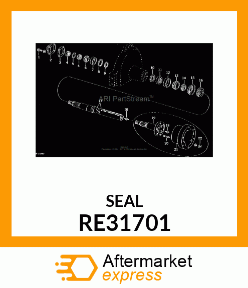 SEAL, OIL, ASSEMBLY RE31701