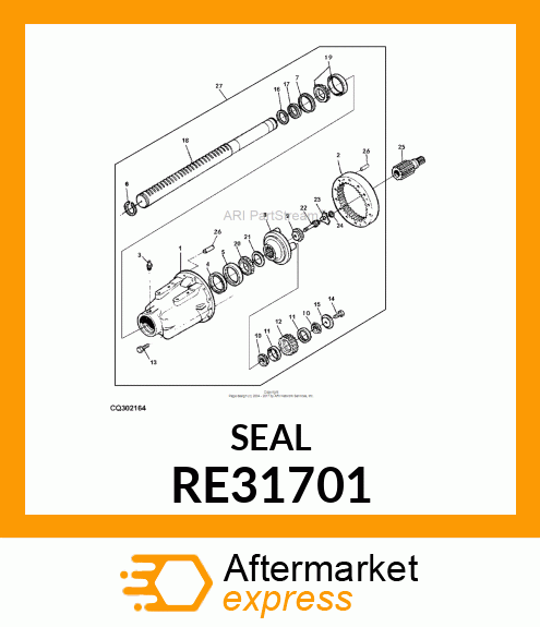 SEAL, OIL, ASSEMBLY RE31701