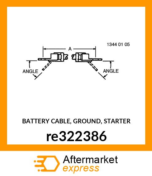 BATTERY CABLE, GROUND, STARTER re322386