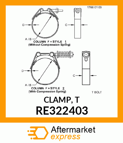 CLAMP, T RE322403