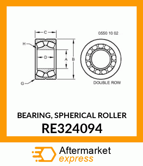 BEARING, SPHERICAL ROLLER RE324094