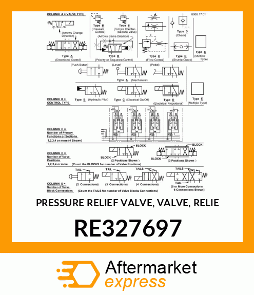 PRESSURE RELIEF VALVE, VALVE, RELIE RE327697