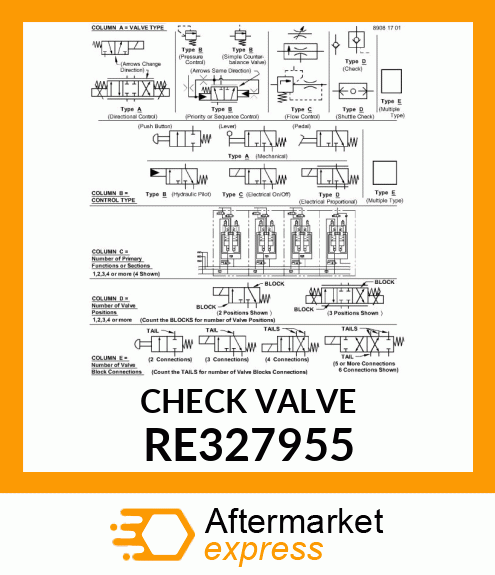 CHECK VALVE RE327955