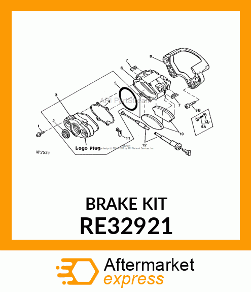 KIT, BUMPER RE32921